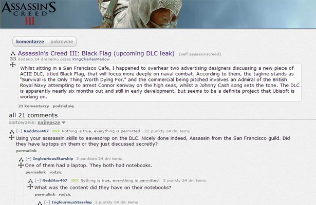 Assassin´s Creed: Black Flags to jednak DLC do „trójki”?